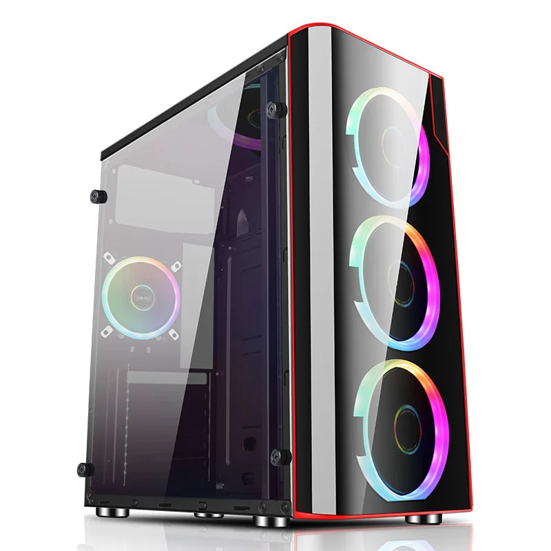 Недорогой Персональный Игровой ПК OEM ODM coreE5-светодиодный LED 16 Гб DDR4 HDD SSD GTX 2660 6 ГБ GPU