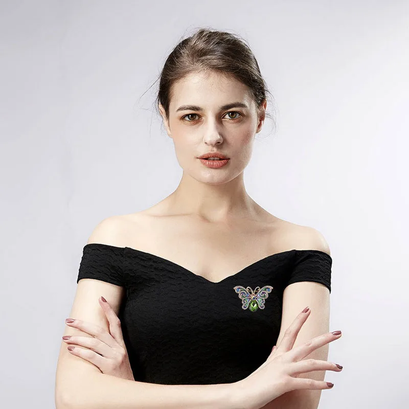 Young Tulip Colorful Rhinestone Butterfly Brooches for Women Shiny Glass Creative Jewelry Coat Accessories Gift New Arrival
Young Tulip Colorful Rhinestone Butterfly Brooches for Women Shiny Glass Creative Jewelry Coat Accessories Gift New Arrival