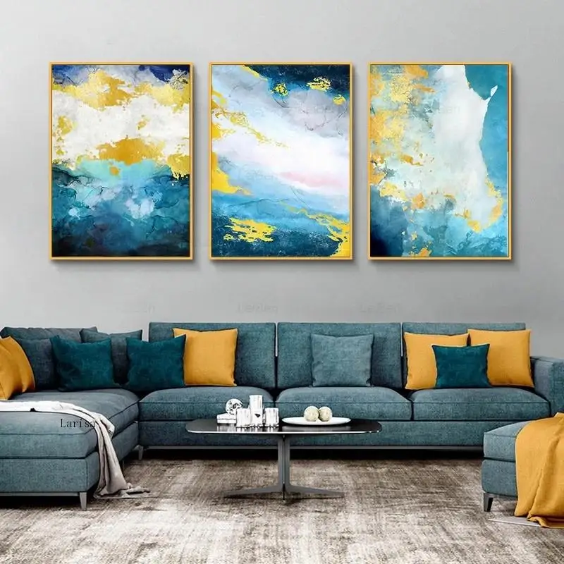 Abstract Oil Picture Golden Blue Sky Poster Nordic Marble Canvas Painting Wall Art for Living Room Home Cuadros Decoration
Abstract Oil Picture Golden Blue Sky Poster Nordic Marble Canvas Painting Wall Art for Living Room Home Cuadros Decoration