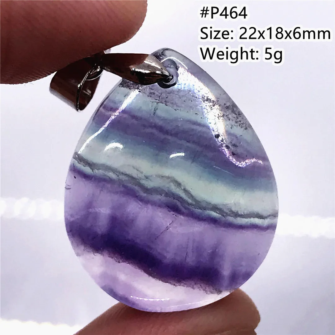 

Top Natural Coloful Fluorite Pendant For Woman Man Beauty Love Gift Crystal Silver Beads Stone Rainbow Gemstone Jewelry AAAAA