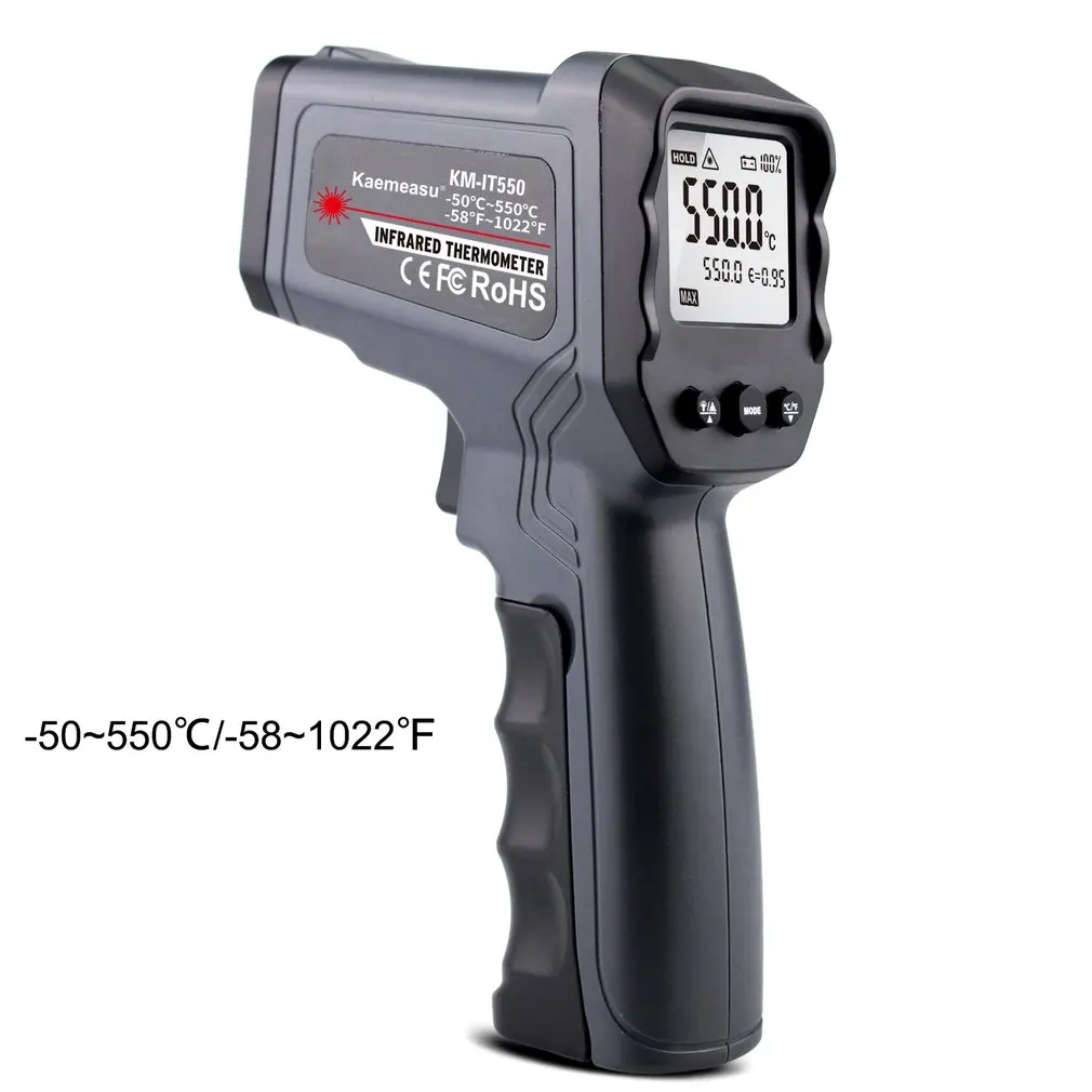 

Digital Pyrometer Infrared Thermometer -50~1382 Degree Single/Double Laser Non-Contact Thermometro Gun High Temperature