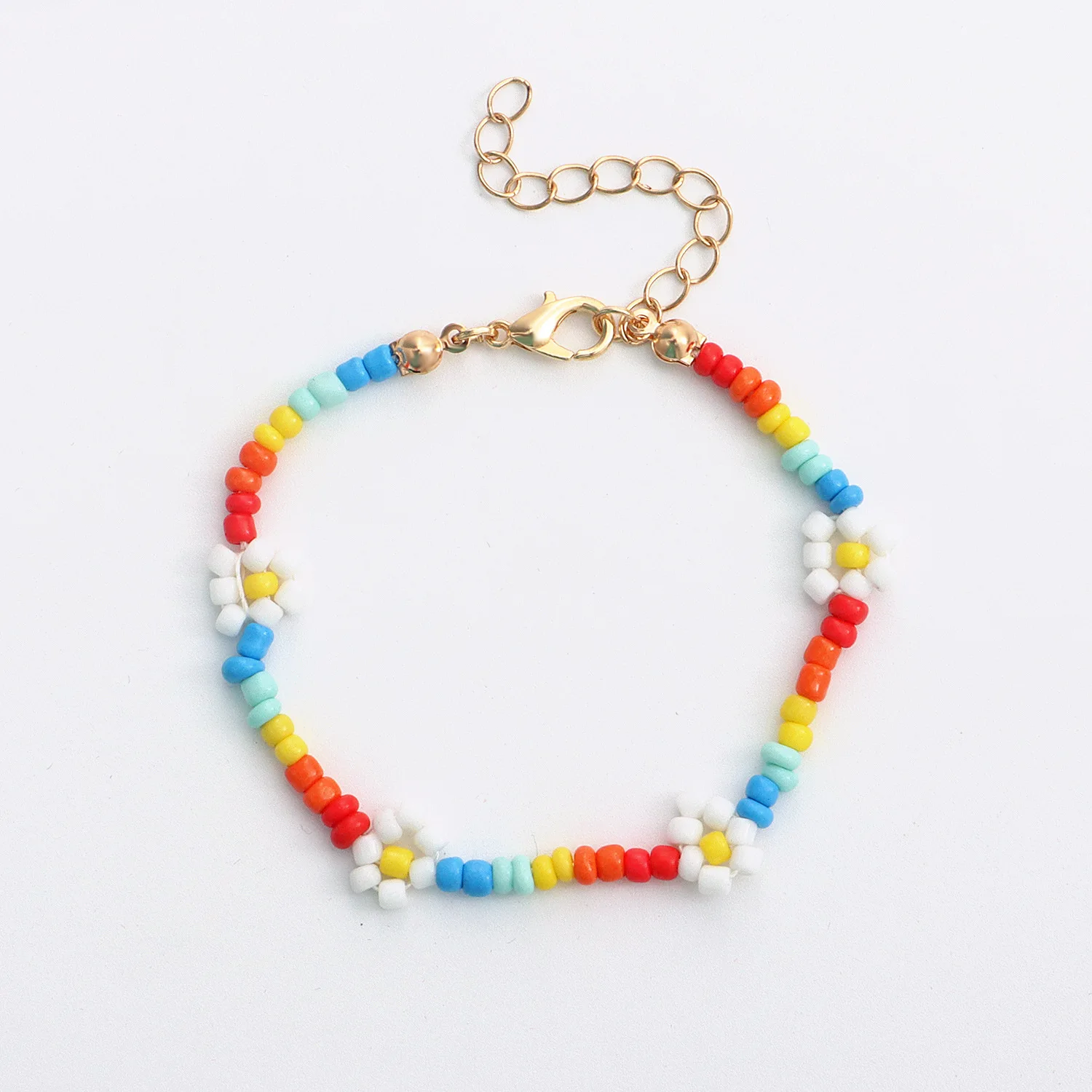 2021 Boho New Korean Cute Flowers Daisy Bracelets Transparent Colorful Beaded Handmade Elastic Wristband for Women Jewelry
2021 Boho New Korean Cute Flowers Daisy Bracelets Transparent Colorful Beaded Handmade Elastic Wristband for Women Jewelry