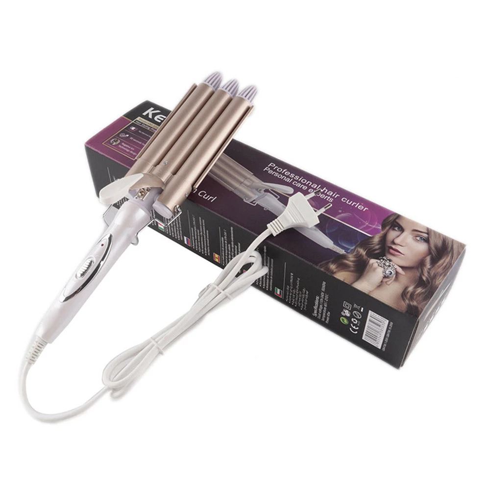 Professional Hair Tools Curling Iron Ceramic Triple Barrel Hair Styler Hair Waver Styling Tools Hair Curlers Electric Curling 
Professional Hair Tools Curling Iron Ceramic Triple Barrel Hair Styler Hair Waver Styling Tools Hair Curlers Electric Curling