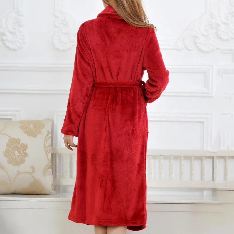 Thicken Flannel Kimono Robe Homewear Women Long Coral Fleece Home Clothing Intimate Lingerie Winter New Casual Bathrobe Gown
Thicken Flannel Kimono Robe Homewear Women Long Coral Fleece Home Clothing Intimate Lingerie Winter New Casual Bathrobe Gown