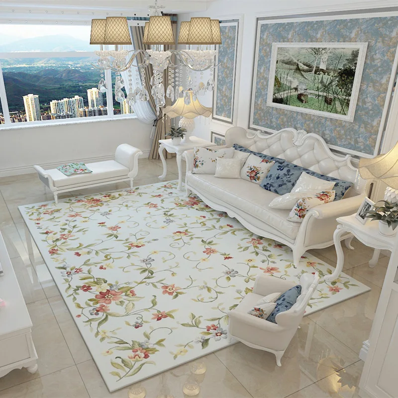 European Pastoral Floor Carpet For Living Room Big Size Flower Pattern Non-Slip Rug American Style 3D Floral Rug Bedroom Decor
European Pastoral Floor Carpet For Living Room Big Size Flower Pattern Non-Slip Rug American Style 3D Floral Rug Bedroom Decor