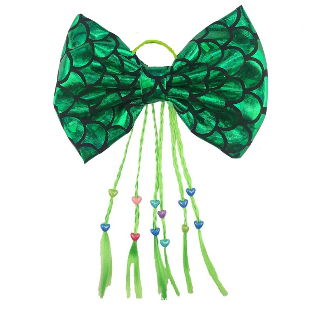 Children Wig hair braids Fish scales 5INCH hair bow mermaid Girls Braids Hair Twisted (14.5inch )Kids Rubber Band 
Children Wig hair braids Fish scales 5INCH hair bow mermaid Girls Braids Hair Twisted (14.5inch )Kids Rubber Band