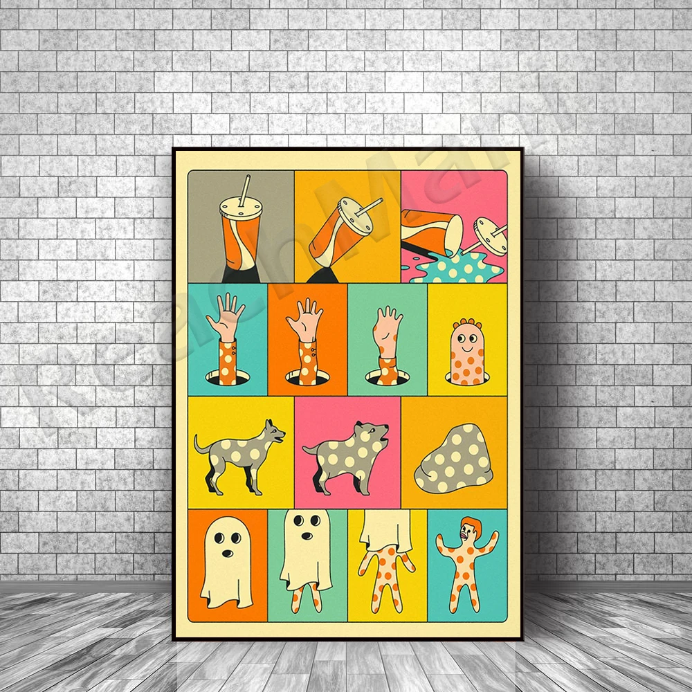 Change Giclée Fine Art Print's colorful, surreal, and retro illustrations, decorated with minimalist home posters provided by Ja
Change Giclée Fine Art Print's colorful, surreal, and retro illustrations, decorated with minimalist home posters provided by Ja