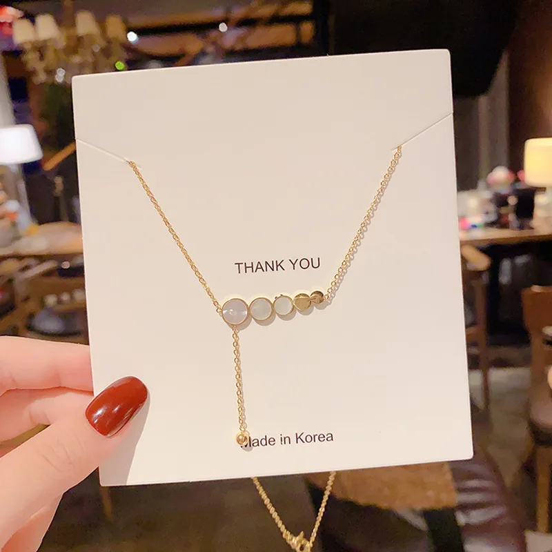 Necklace Women's Clavicle Chain Short Titanium Steel Plated Rose Gold Simple Graceful Necklace Wholesale
Necklace Women's Clavicle Chain Short Titanium Steel Plated Rose Gold Simple Graceful Necklace Wholesale