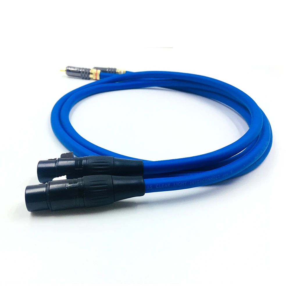 

HiFi Cardas XLR Female to RCA Male Cable Hi-end 2XLR to 2RCA Cable with gold-plated plugs