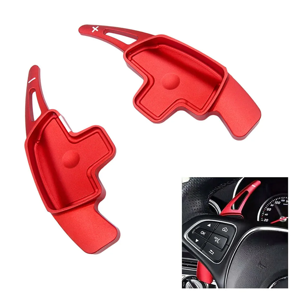 Red Aluminum Steering Wheel Paddle Shifter Extensions Covers For Mercedes-Benz Gear Shift Interior Accessories Trim
Red Aluminum Steering Wheel Paddle Shifter Extensions Covers For Mercedes-Benz Gear Shift Interior Accessories Trim