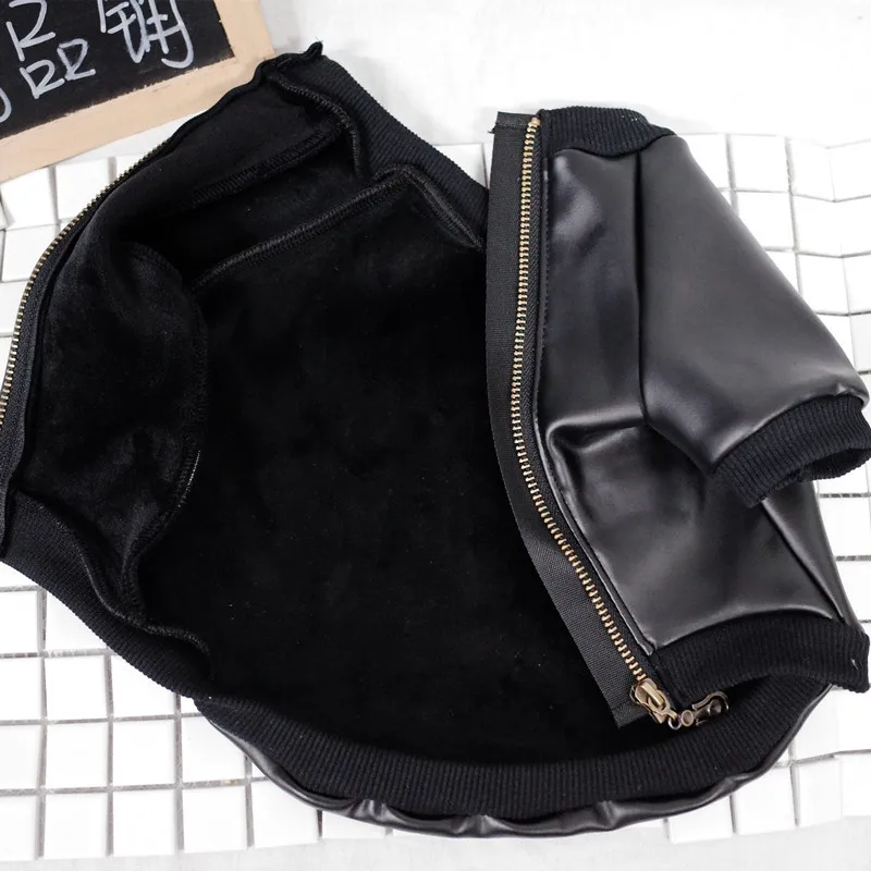New Style Pet Clothes Dog Fall Winter Clothes French Bulldog Plus Velvet Zipper Stretch Pu Leather Schnauzer Fashion Warm Coat
New Style Pet Clothes Dog Fall Winter Clothes French Bulldog Plus Velvet Zipper Stretch Pu Leather Schnauzer Fashion Warm Coat
