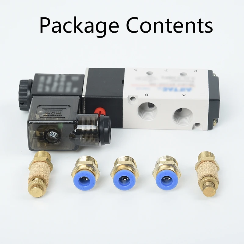 4V210-08 DC 24V Solenoid Pneumatic Valve 5 Port 2 Position & Connector Flow-Speed Control Mufflers Male Connectors 0 - 150 PSI
4V210-08 DC 24V Solenoid Pneumatic Valve 5 Port 2 Position & Connector Flow-Speed Control Mufflers Male Connectors 0 - 150 PSI