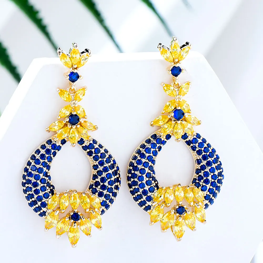 Siscathy Exquisite Elegant Luxury Hanging Earrings For Women Trend Cubic Zirconia Earring Wedding Party Fine Jewelry Female Gift
Siscathy Exquisite Elegant Luxury Hanging Earrings For Women Trend Cubic Zirconia Earring Wedding Party Fine Jewelry Female Gift