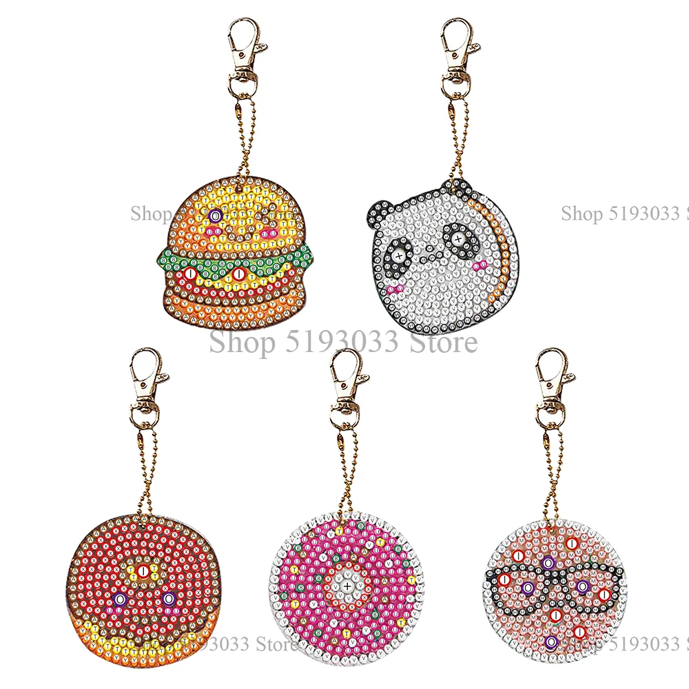 Diamond Painting New 5 Piece Set DIY Keychain Full Diamond Christmas Keychain Cartoon Animal Double-sided Pendant Gift
Diamond Painting New 5 Piece Set DIY Keychain Full Diamond Christmas Keychain Cartoon Animal Double-sided Pendant Gift