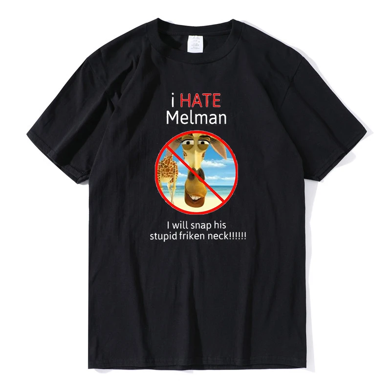 I Hate Melman T shirt women mens tops 100 cotton vintage t shirt anime kawaii melman women tees unisex clothes funny Streetwear
I Hate Melman T shirt women mens tops 100 cotton vintage t shirt anime kawaii melman women tees unisex clothes funny Streetwear