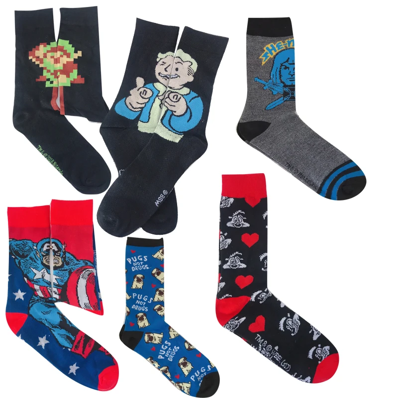 Man Knitting Anime Cartoon Socks Women's Hip Hop High Quality Sewing Pattern Funny Casual Street Cotton Skateboard Socks
Man Knitting Anime Cartoon Socks Women's Hip Hop High Quality Sewing Pattern Funny Casual Street Cotton Skateboard Socks