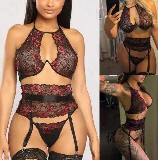 Women's Lace Sexy Pajamas Black Mesh See-through Temptation Split Sexy Lingerie Adult Party
Women's Lace Sexy Pajamas Black Mesh See-through Temptation Split Sexy Lingerie Adult Party