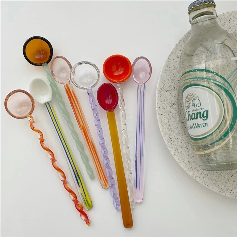 Crystal Candy Dessert Spoon Stained Glass Spiral Spoon Coffee Spoon Milk Stirring Spoon Lovely Ins Style
Crystal Candy Dessert Spoon Stained Glass Spiral Spoon Coffee Spoon Milk Stirring Spoon Lovely Ins Style
