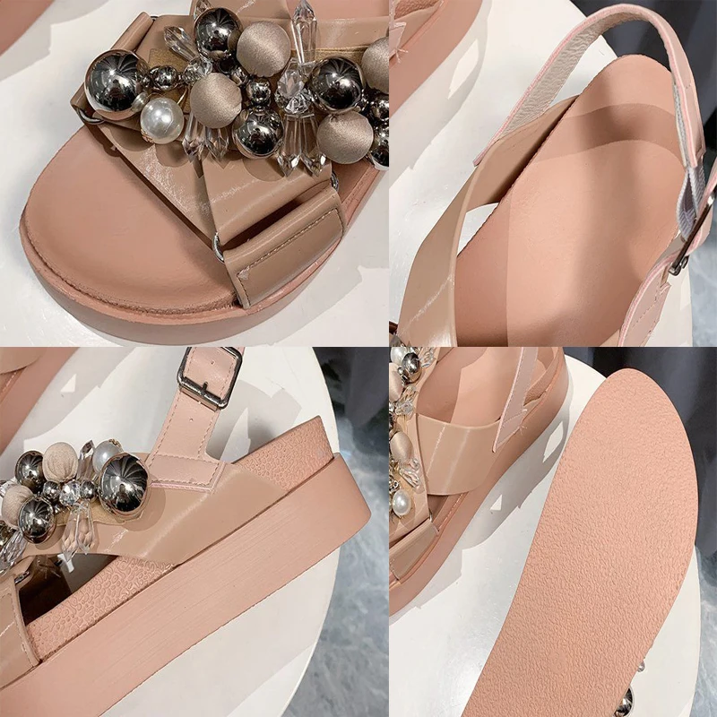 String Bead Designer Luxury Thick Bottom Gladiator Shoes Fashion Hollow Out Buckle Strap Casual Platform Shoes Peep Toe Sandals
String Bead Designer Luxury Thick Bottom Gladiator Shoes Fashion Hollow Out Buckle Strap Casual Platform Shoes Peep Toe Sandals