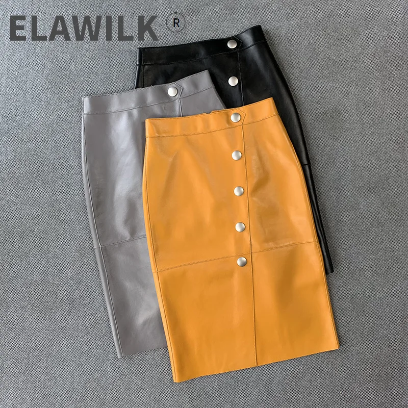 Spring Autumn High quality Genuine leather OL elegant pencil Skirts Fashion women's Sheepskin High-rise leather skirt C640
Spring Autumn High quality Genuine leather OL elegant pencil Skirts Fashion women's Sheepskin High-rise leather skirt C640