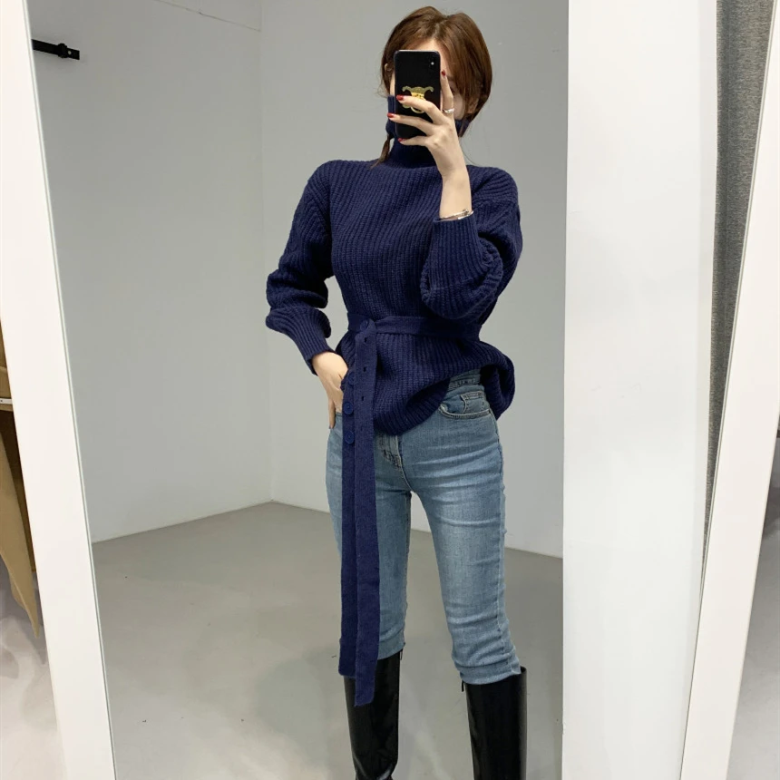 New 2020 Autumn Winter Women's Sweaters Turtleneck Pullover Lace Up Oversize Harajuku Vintage Lady Casual Jumpers 
New 2020 Autumn Winter Women's Sweaters Turtleneck Pullover Lace Up Oversize Harajuku Vintage Lady Casual Jumpers