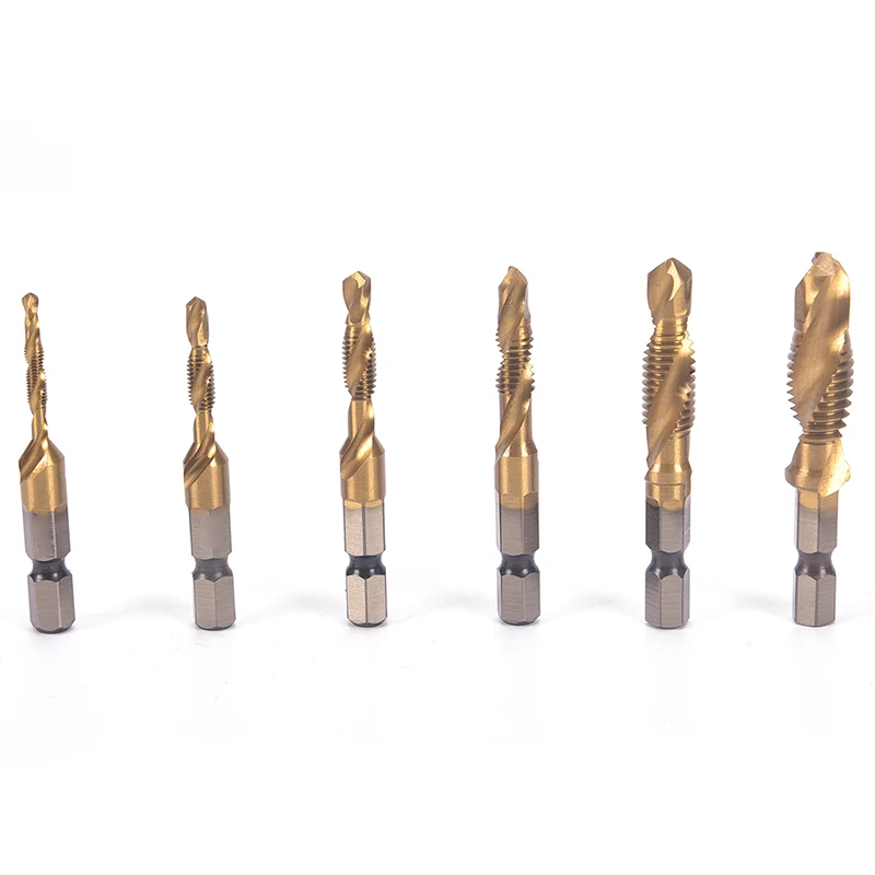 Metric Plug Hand Tap Drill Bits HSS 6542 Screw Spiral Point Thread M3 M4 M5 M6 M8 M10 Metalworking Hex Shank Machine Taps Kit
Metric Plug Hand Tap Drill Bits HSS 6542 Screw Spiral Point Thread M3 M4 M5 M6 M8 M10 Metalworking Hex Shank Machine Taps Kit