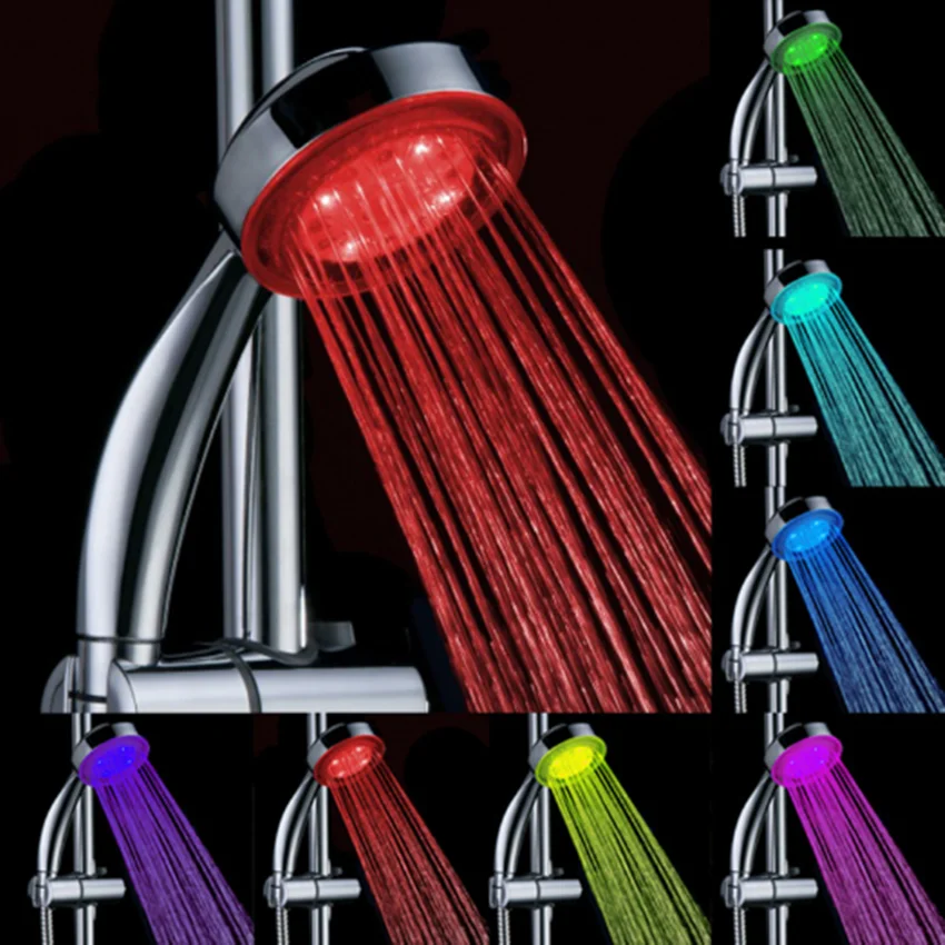 Romantic automatic magic 7 colors 5 LED light rainwater shower head single round head RC-9816 for water bath bathroom
Romantic automatic magic 7 colors 5 LED light rainwater shower head single round head RC-9816 for water bath bathroom