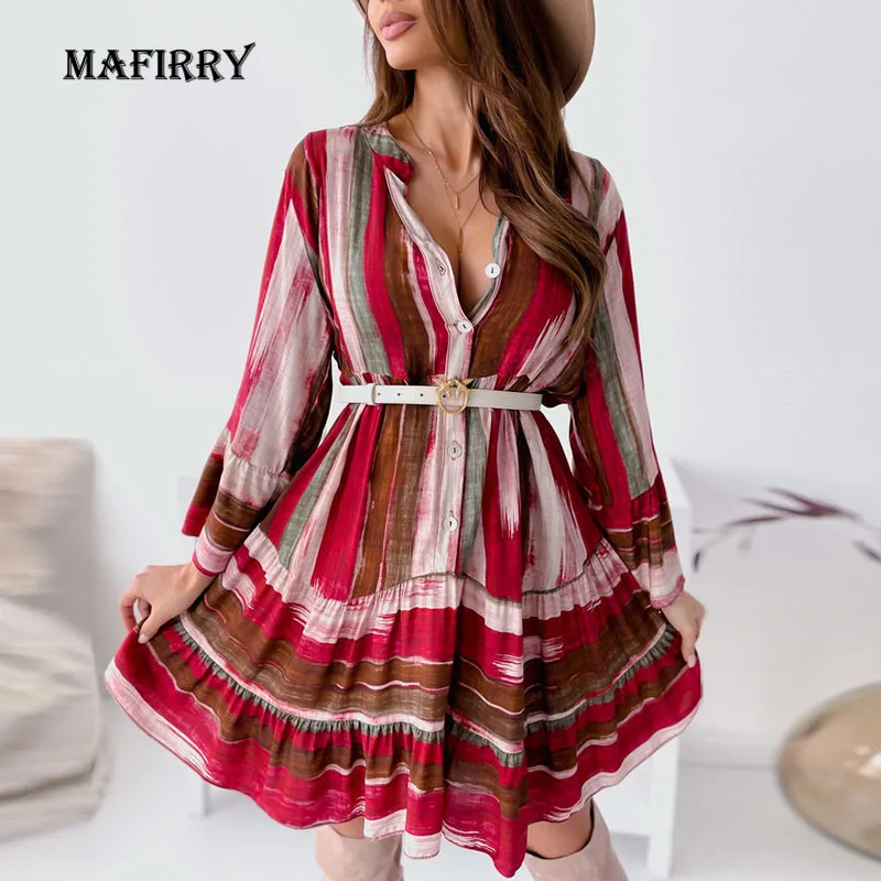 New Sexy Casual V-Neck Long Sleeve Women Party Dress Spring Autumn Printing Vintage Sweet Ladies Mini Dress Patchwork Streetwear
New Sexy Casual V-Neck Long Sleeve Women Party Dress Spring Autumn Printing Vintage Sweet Ladies Mini Dress Patchwork Streetwear