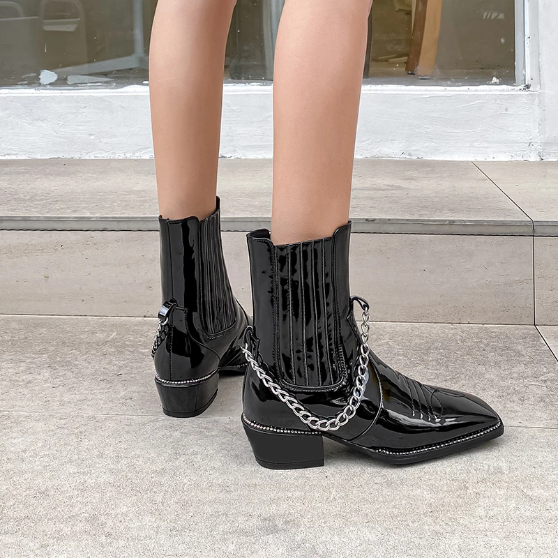 RIZABINA New Women Ankle Boots Winter Warm Shoes Women Fashion Square Toe Party Footwear Size 34-43
RIZABINA New Women Ankle Boots Winter Warm Shoes Women Fashion Square Toe Party Footwear Size 34-43