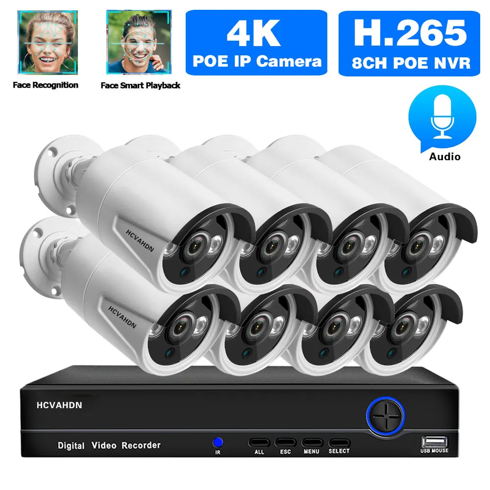 Камера видеонаблюдения H.265, 4K XMEYE, 8 каналов, 8 Мп, NVR, IP-камеры с функцией обнаружения лица и звука, IP
Камера видеонаблюдения H.265, 4K XMEYE, 8 каналов, 8 Мп, NVR, IP-камеры с функцией обнаружения лица и звука, IP