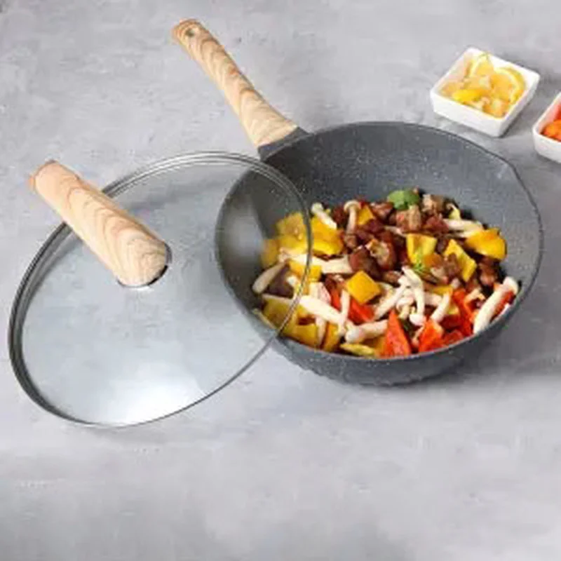 Maifan Stone Non-stick Frying Pan with Household Flat-bottomed Cooking Pot Multi-function Induction Cooker Gas Stove Applicable
Maifan Stone Non-stick Frying Pan with Household Flat-bottomed Cooking Pot Multi-function Induction Cooker Gas Stove Applicable