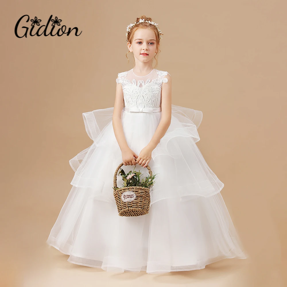 Girls White Wedding Children Clothing Princess Sleeveless Dresses Baby Kids Birthday Party Clothes Appliques Tiered Dress
Girls White Wedding Children Clothing Princess Sleeveless Dresses Baby Kids Birthday Party Clothes Appliques Tiered Dress