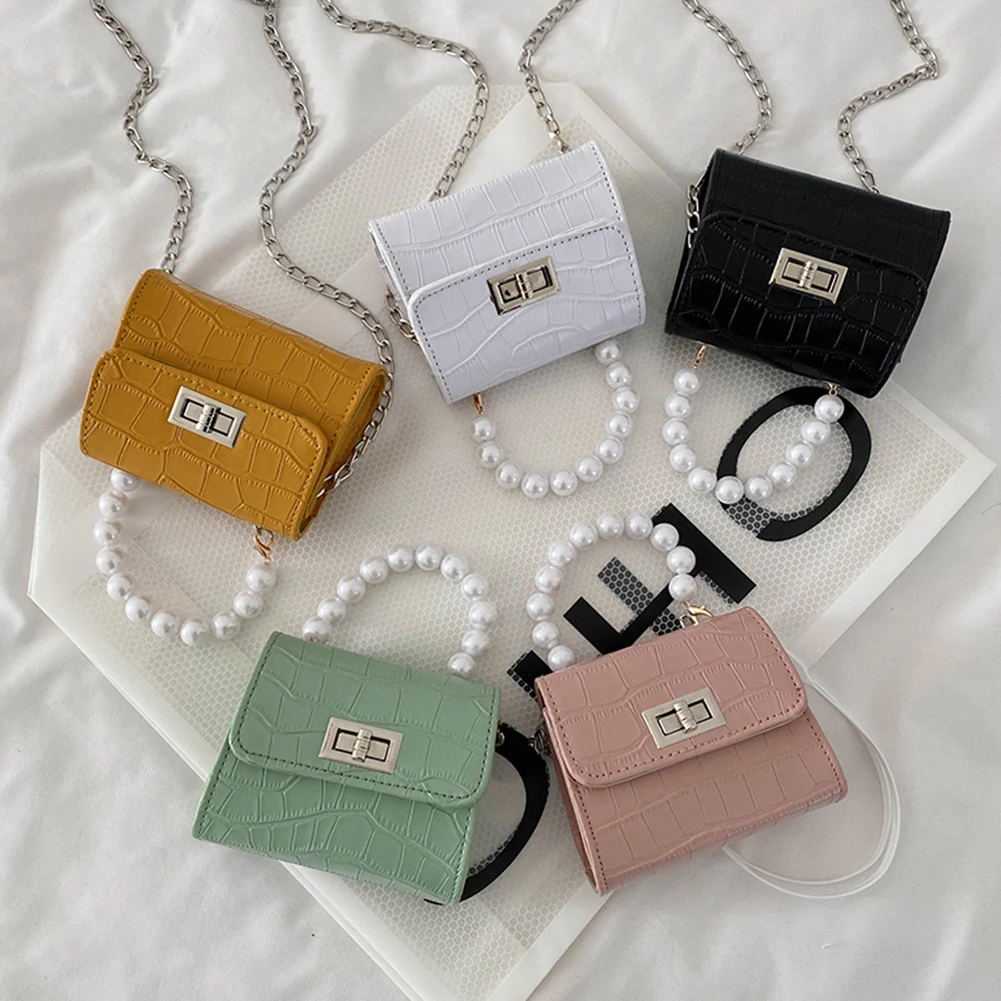 Women Purse Mini Handbag New Elegant Shoulder Messenger Portable Chain Bag Girl PVC Jelly Bag Small Square Pearl Crossbody Bag
Women Purse Mini Handbag New Elegant Shoulder Messenger Portable Chain Bag Girl PVC Jelly Bag Small Square Pearl Crossbody Bag