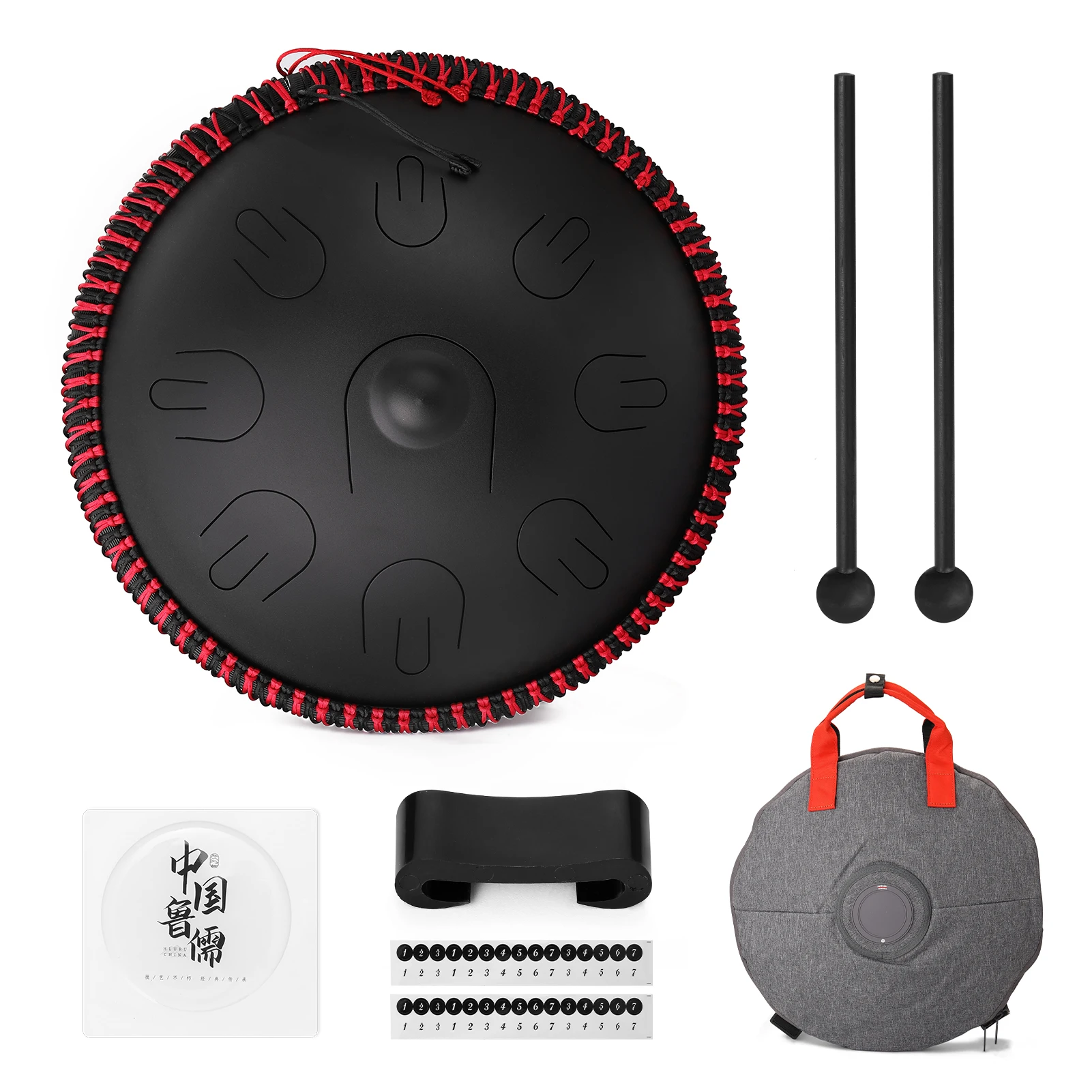 16 inch 9-Tone Steel Tongue Drum Hand Pan Drums with Drumsticks Percussion Drum Musical Instruments 
16 inch 9-Tone Steel Tongue Drum Hand Pan Drums with Drumsticks Percussion Drum Musical Instruments