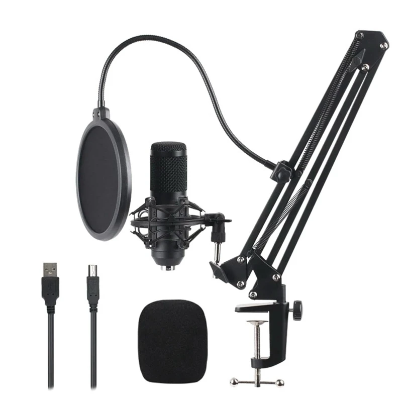 Studio Recording Condenser Microphone Kit for Network Broadcasting Online Singing
Studio Recording Condenser Microphone Kit for Network Broadcasting Online Singing