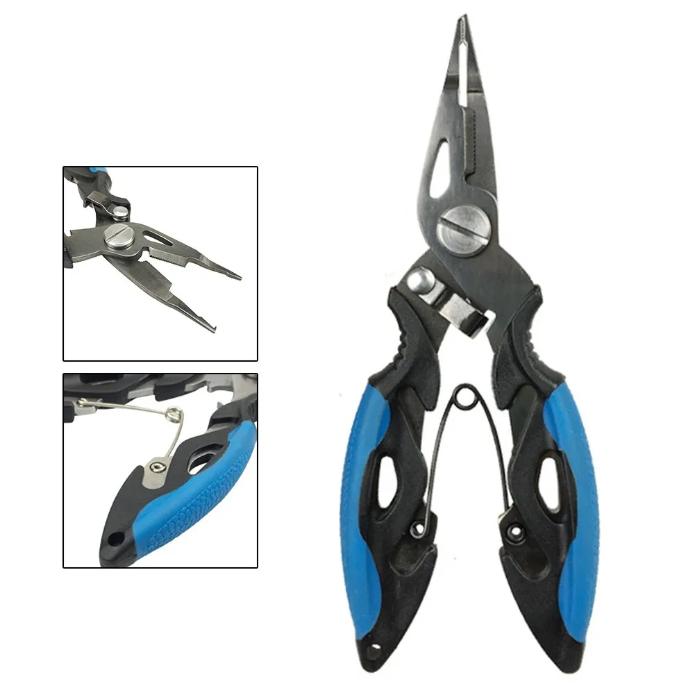 Fishing Pliers With Storage Bag Multi-tool Scissor Hook Removal Tool Disgorger Line Cutter Tackle Cut Fishing Line Remove Hook
Fishing Pliers With Storage Bag Multi-tool Scissor Hook Removal Tool Disgorger Line Cutter Tackle Cut Fishing Line Remove Hook