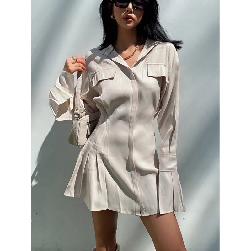 Милая рубашка TVVOVVIN с воротником-поло, блестящее атласное мини-платье с длинным рукавом, блузка, женские пикантные корейские топы для девуше...
Милая рубашка TVVOVVIN с воротником-поло, блестящее атласное мини-платье с длинным рукавом, блузка, женские пикантные корейские топы для девуше...