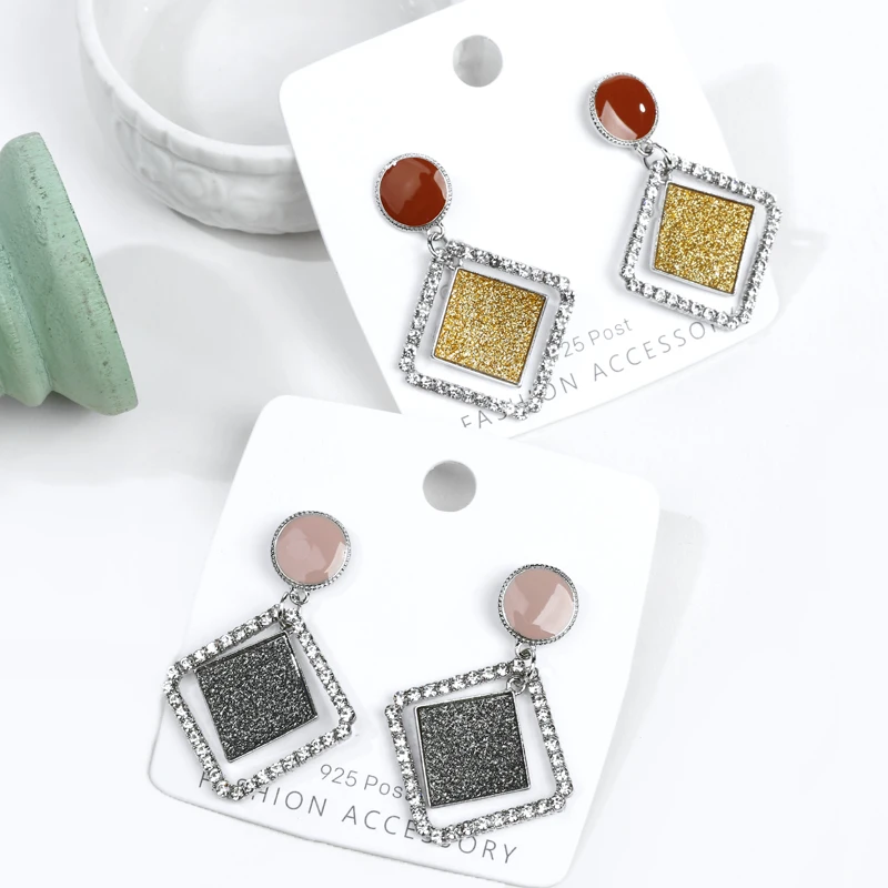 Fashion Square Geometric Cubic Zirconia Dangle Earrings for Women Girls Gold Silver Plated Drop Clay Earring Party Jewelry Gifts
Fashion Square Geometric Cubic Zirconia Dangle Earrings for Women Girls Gold Silver Plated Drop Clay Earring Party Jewelry Gifts