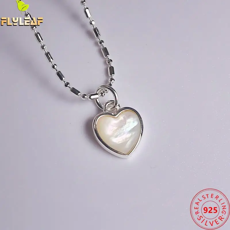 Heart-shaped Natural Shell 100% 925 Sterling Silver Necklace For Womenbamboo Bead Chain Necklaces & Pendants Fine Jewelry
Heart-shaped Natural Shell 100% 925 Sterling Silver Necklace For Womenbamboo Bead Chain Necklaces & Pendants Fine Jewelry