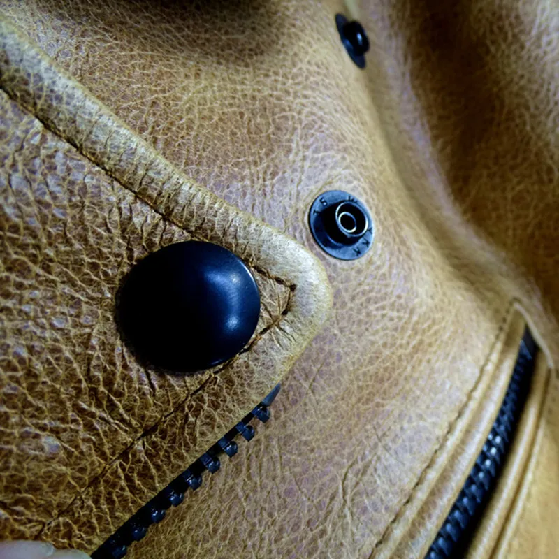 2021 Light Brown Motorcycle Style Genuine Leather Jacket Men Plus Size 4XL Real Natural Cowhide Autumn Slim Fit Biker Coat
2021 Light Brown Motorcycle Style Genuine Leather Jacket Men Plus Size 4XL Real Natural Cowhide Autumn Slim Fit Biker Coat