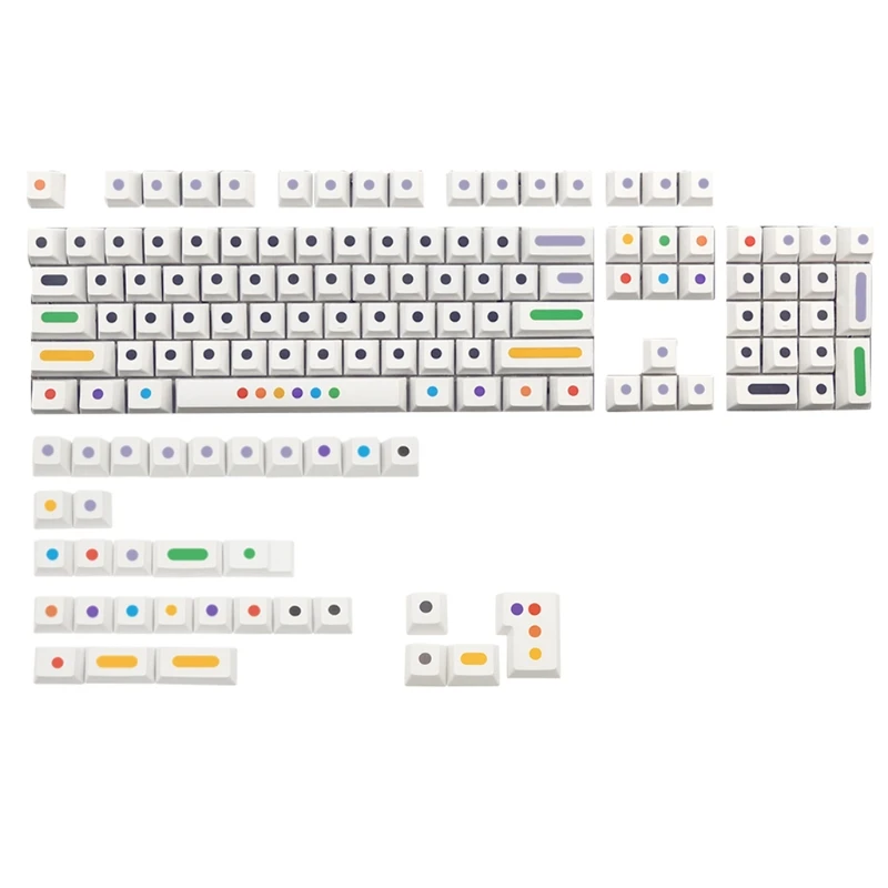 136 Keys/set Cherry Profile Dots Keycap PBT 5 Sides Dye Sublimation Key for Mechanical Keyboard iso Key MX 61/87/104
136 Keys/set Cherry Profile Dots Keycap PBT 5 Sides Dye Sublimation Key for Mechanical Keyboard iso Key MX 61/87/104