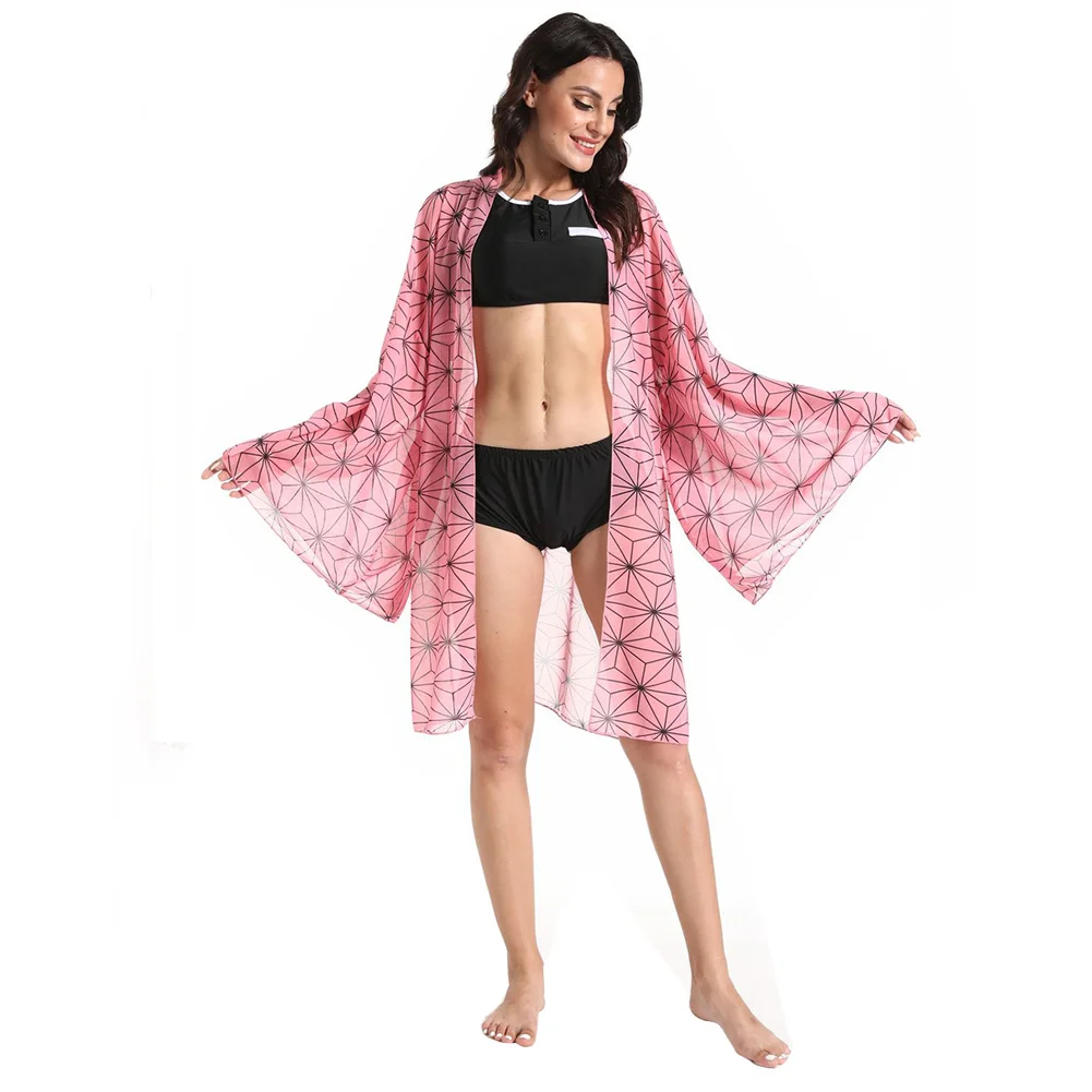 Anime Demon Slayer Kimetsu no Yaiba Kamado Nezuko Bikini Beach Swimsuit Set Cosplay Costume Swimwear
Anime Demon Slayer Kimetsu no Yaiba Kamado Nezuko Bikini Beach Swimsuit Set Cosplay Costume Swimwear