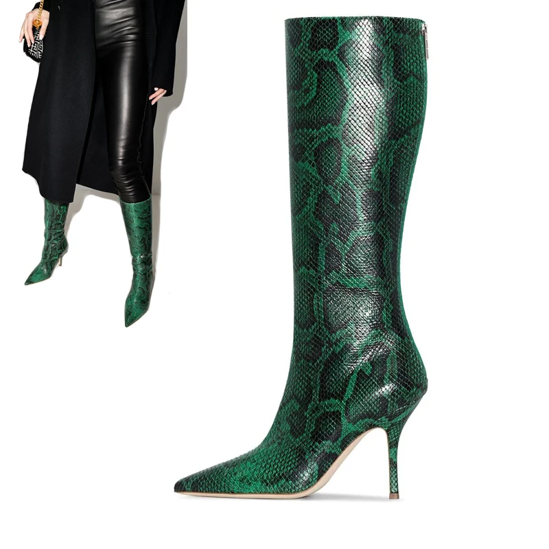 Sexy Slim Long Boots Shoes Woman Zipper Pointed Toe High Heels Knee High Boots 2021 Autumn Winter Newest Party Basic Boots 43
Sexy Slim Long Boots Shoes Woman Zipper Pointed Toe High Heels Knee High Boots 2021 Autumn Winter Newest Party Basic Boots 43