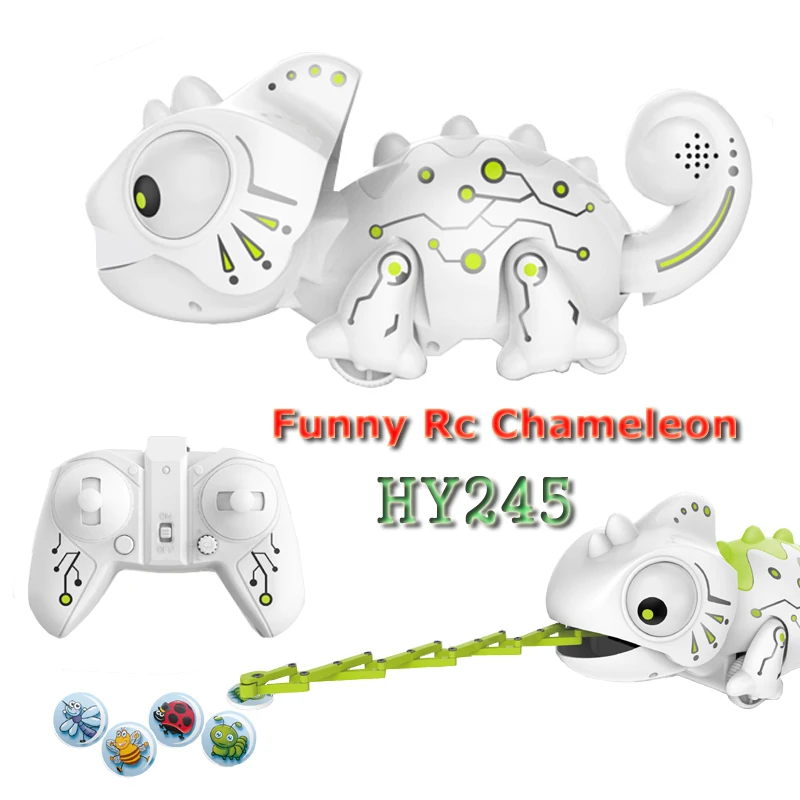 HY245 Dinosaurio Robo Dinosaur Toy Remote Control Chameleon 2.4GHz RC Pet Intelligent Animal Robot Kit Kids Toys For Children 
HY245 Dinosaurio Robo Dinosaur Toy Remote Control Chameleon 2.4GHz RC Pet Intelligent Animal Robot Kit Kids Toys For Children