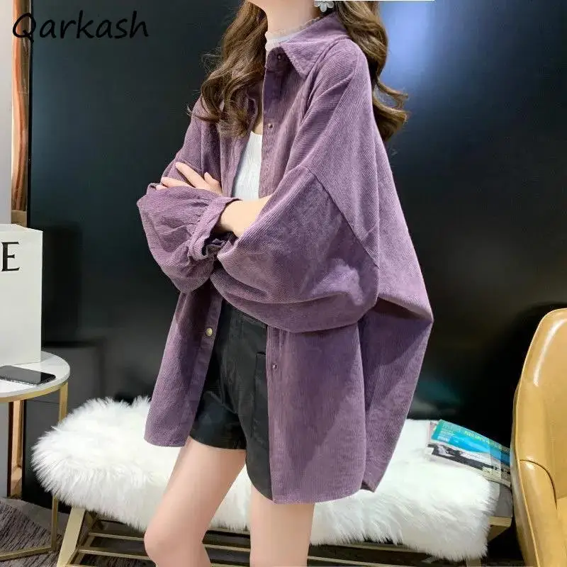 Shirts Women Pure Color Spring Simple Basic Long Sleeve Preppy Vintage Casual Ladies Trendy Daily Soft Loose Popular All-match
Shirts Women Pure Color Spring Simple Basic Long Sleeve Preppy Vintage Casual Ladies Trendy Daily Soft Loose Popular All-match