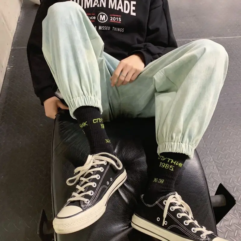 2020 Four Seasons Men's Fashionable Jeans Hombre Loose Ankle-length Middle Waist Bound Feet Sport Pants Cotton M-2xl
2020 Four Seasons Men's Fashionable Jeans Hombre Loose Ankle-length Middle Waist Bound Feet Sport Pants Cotton M-2xl