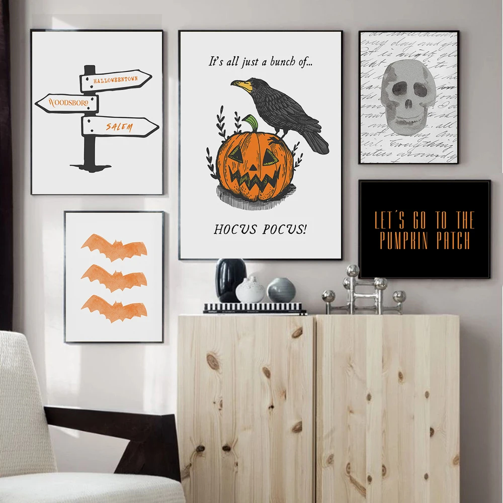 Halloween Wall Art Poster Prints Abstract Skull Pumpkin Spooky Canvas Painting Picture Decoration Kids Living Room Home Decor
Halloween Wall Art Poster Prints Abstract Skull Pumpkin Spooky Canvas Painting Picture Decoration Kids Living Room Home Decor