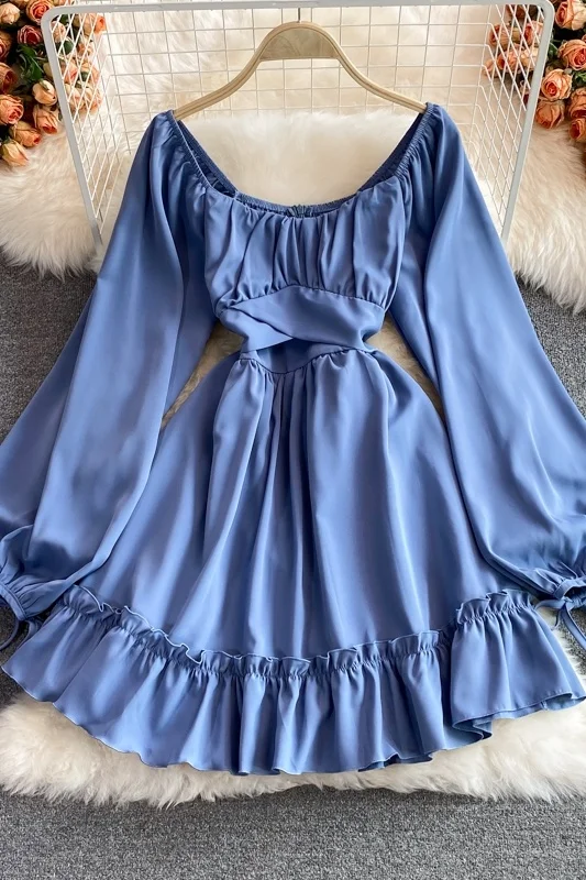 Autumn French Girl Square Neck Ruffle Dress Women Elegant Solid Color Pink Long Sleeve Midi A-shaped Princess Dresses
Autumn French Girl Square Neck Ruffle Dress Women Elegant Solid Color Pink Long Sleeve Midi A-shaped Princess Dresses