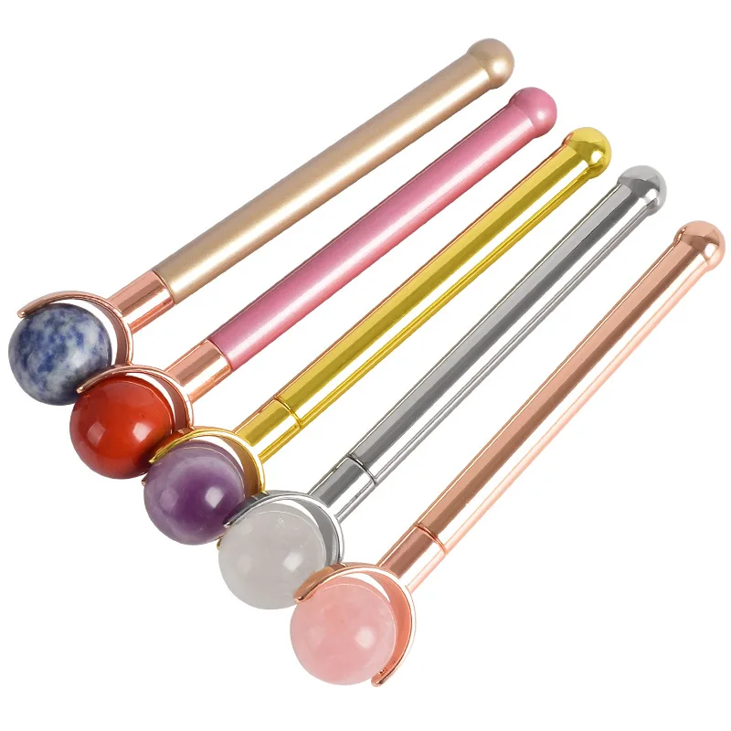 WT-G279 Colorful Natural stone Massage stick round stone roller massager woman Facial beauty massage ball gift for woman
WT-G279 Colorful Natural stone Massage stick round stone roller massager woman Facial beauty massage ball gift for woman
