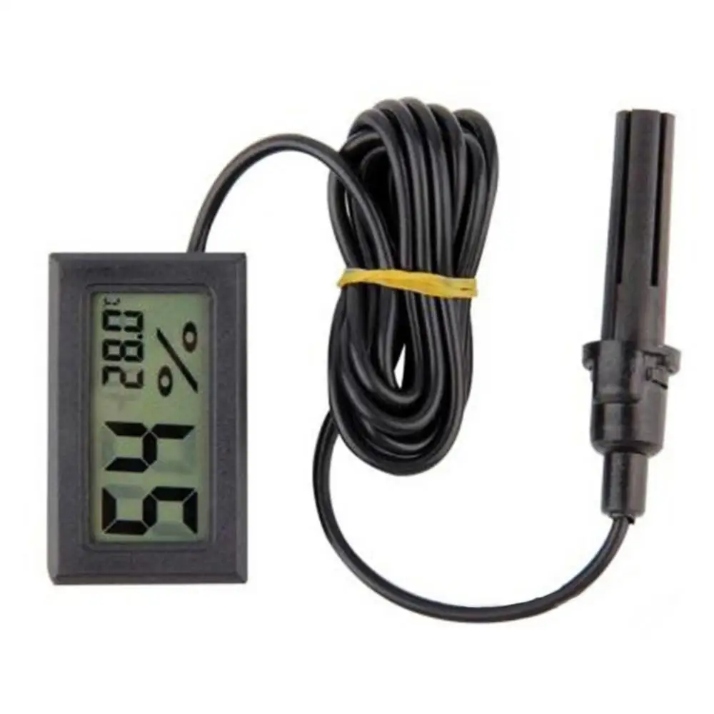 

Digital thermometer hygrometer with probe LCD Display Embedded Temperature Humidity Meter for brooders hatching egg